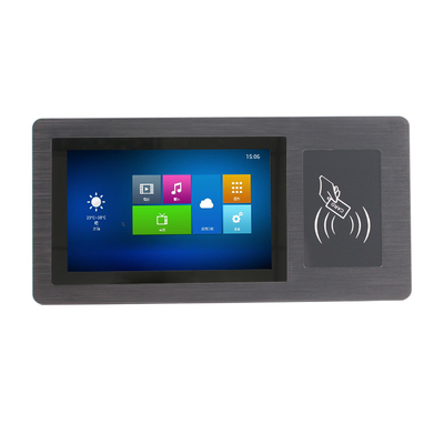 내장된 탑재 16/9 양상 안드로이드 터치 패널 PC 7 인치는 NFC 카드 판독기에서 설립되었습니다