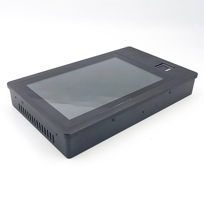 검은색 안드로이드 터치 패널 PC 10.1 인치 1280X800 350nits 화면 CE/FCC/RoHS/IP65 인증
