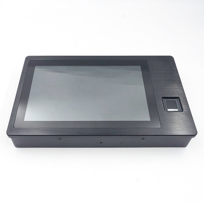 검은색 안드로이드 터치 패널 PC 10.1 인치 1280X800 350nits 화면 CE/FCC/RoHS/IP65 인증