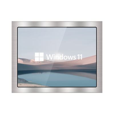 탄탄한 방수 패널 PC 인텔 J4125 CPU 저항 터치 4GB DDR3 64GB SSD