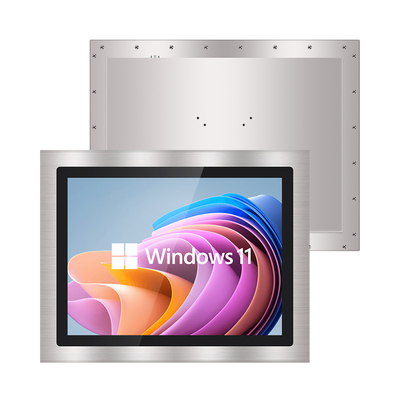 용량 멀티 터치 스크린 방수 LCD 모니터 VGA DVI USB 4 3 측면 비율 250-1500cd/m2 밝기