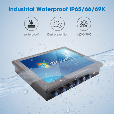 IP67 방수 산업용 패널 PC 1280 X 1020 해상도 윈도우 인텔 J6413 350cd/m2 밝기