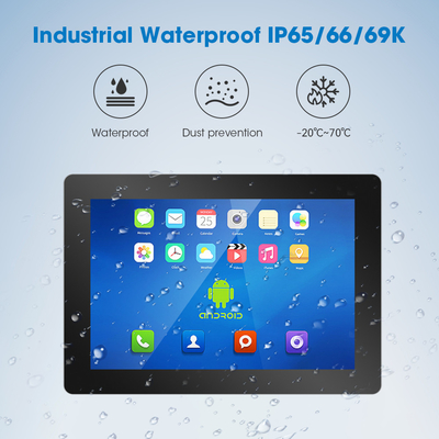 15.6인치 견고한 안드로이드 터치 패널 PC IP65 전면 베젤과 2G/4G/8G DDR3 메모리