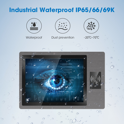 IP65 인증 및 견고한 기계적 디자인으로 15 인치 광전압 안드로이드 터치 패널 PC