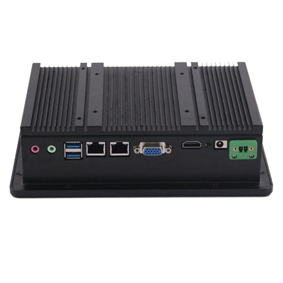 USB/RJ45/COM/VGA/HDMI/DC12V 팬 없는 산업용 패널 PC 12-36V 입력 전압
