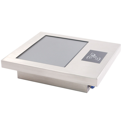 수용 가능한 클라이언트 로고와 USB/RJ45/COM 인터페이스가 있는 스테인리스 스틸 팬리스 패널 PC