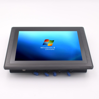 VESA 마운트 및 350cd/m2 밝기로 64GB SSD 산업용 방수 패널 PC