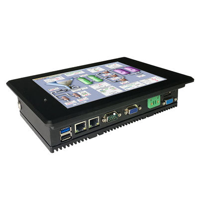듀얼 Rj45 8 인치 18W 350 알 울퉁불퉁한 터치 패널 Pc DC 24V