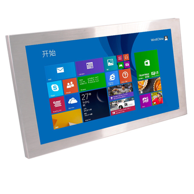 SUS304 팬리스 방수 패널 PC 1.5mm 프레임 21 인치 전체 IP67 FCC PoE