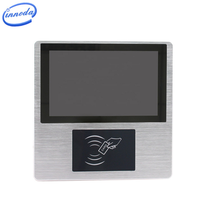 RFID 리더 산업용 터치 패널 PC 10 Msec FCC PoE 7" 벽 마운트