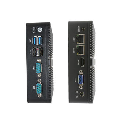 HDMI VGA를 가진 이중 RS232 ITX NUC 소형 컴퓨터 알루미늄 합금