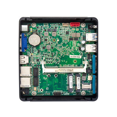 HDMI VGA를 가진 이중 RS232 ITX NUC 소형 컴퓨터 알루미늄 합금