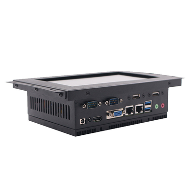 RS232 임베디드 터치 패널 PC 10.1in Tft FCC COM 금속 패널 PC