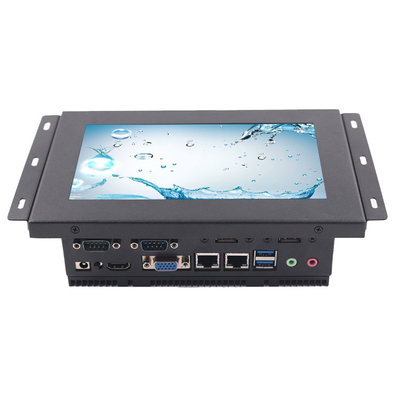 RS232 임베디드 터치 패널 PC 10.1in Tft FCC COM 금속 패널 PC