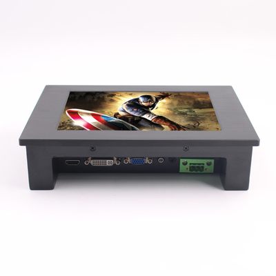 24VDC 견고한 터치 스크린 모니터 IP65 18W 350nits Vesa 임베디드
